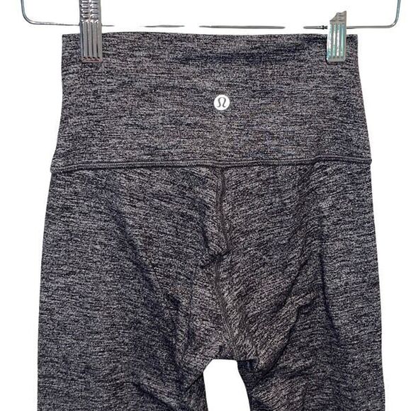 Lululemon Womens Wunder Under 7/8 Tight Luxtreme Leggings Heather Black Size 2‎ - Picture 4 of 8